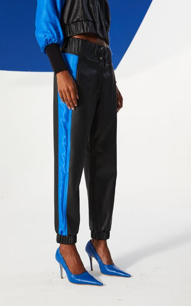 Straight Pants Faux Leather - Open