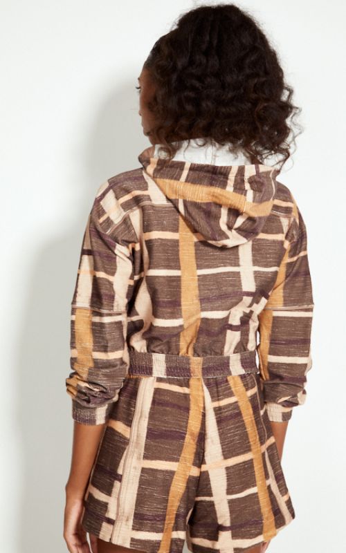 Printed Hooded Jacket - Open