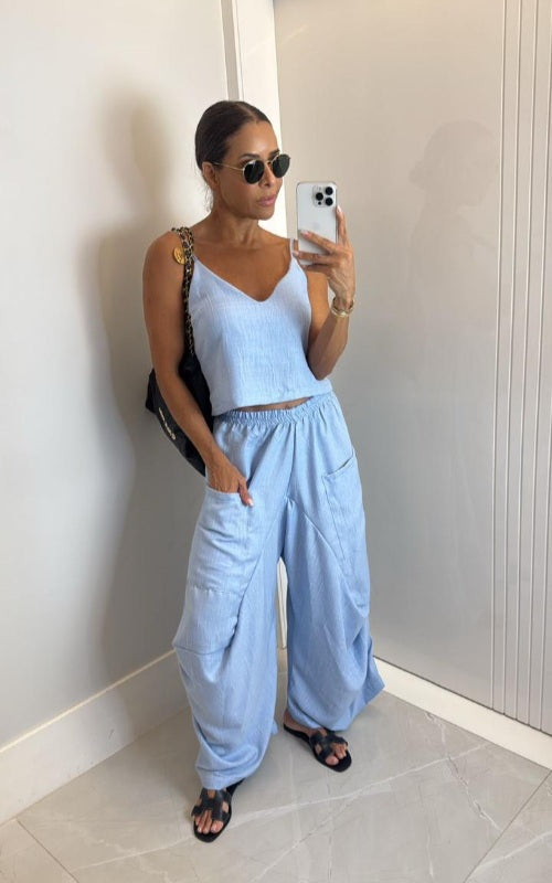 Perle Set (Blouse + Pants)