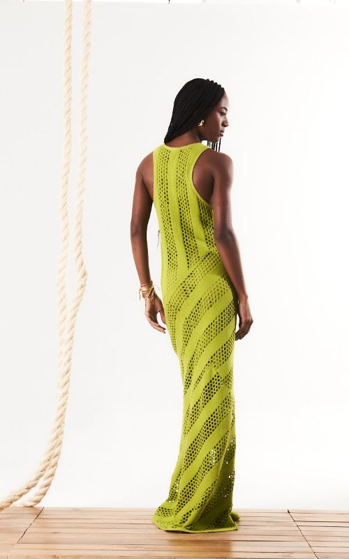 Long Mermaid Knit Dress - OPEN