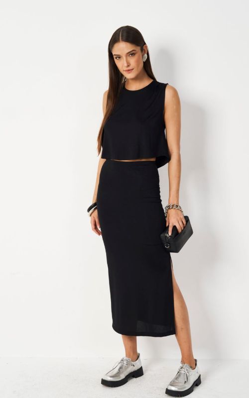 Cropped Blouse Black - Colcci