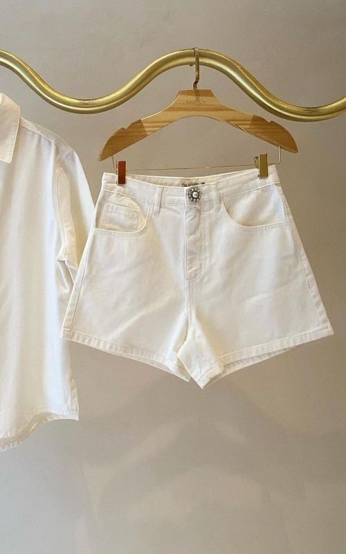 Pearl Denim Shorts
