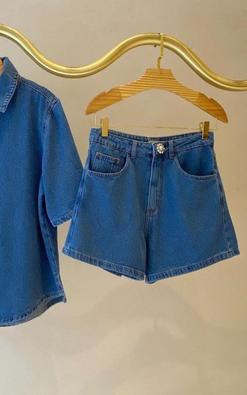 Pearl Denim Shorts