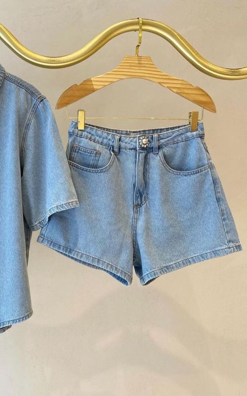 Pearl Denim Shorts