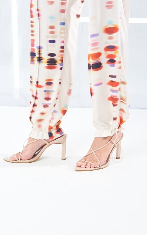 Color Print Pants - Open