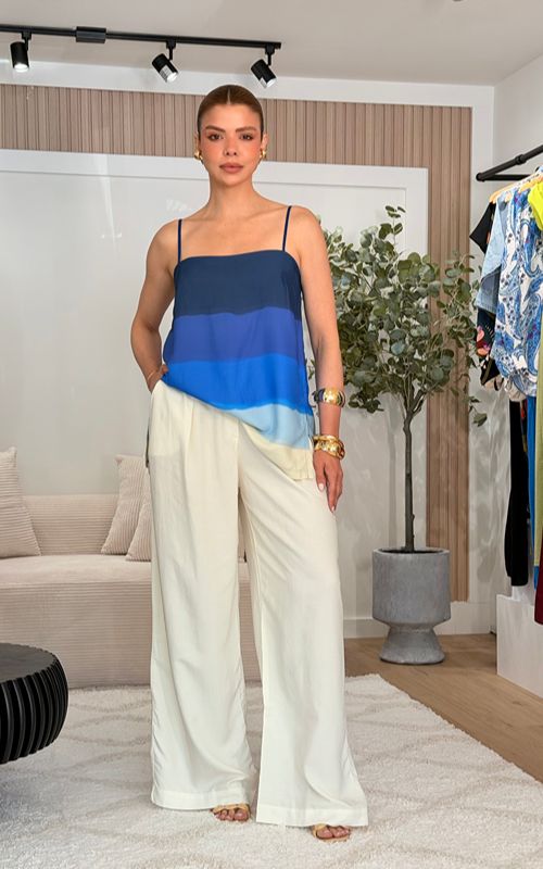 Spice Tailored Pleated Wide-Leg Pants - Off-White