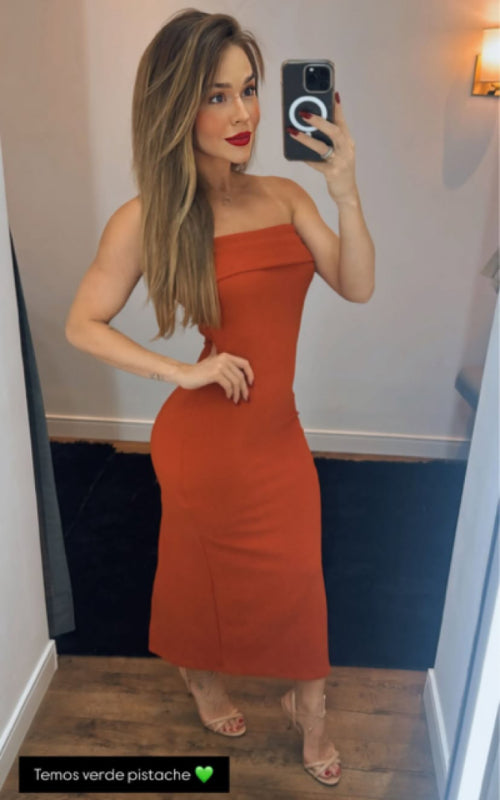 Infinity Love Strapless Midi Dress
