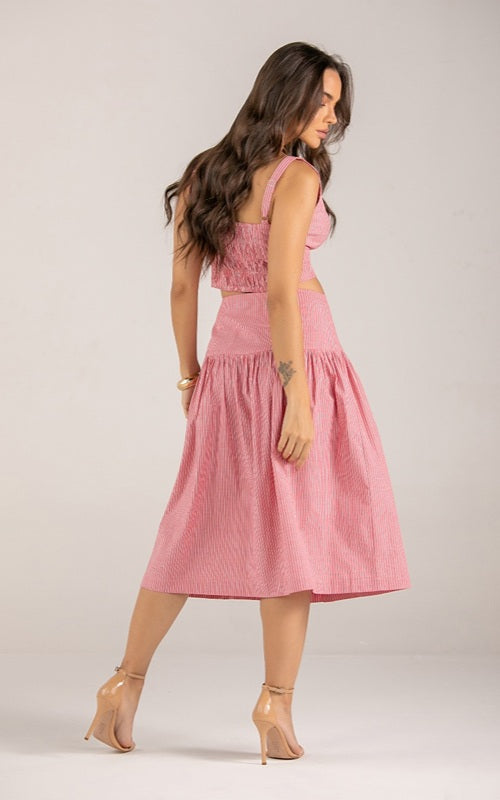 Stripes Set (Skirt + Cropped)