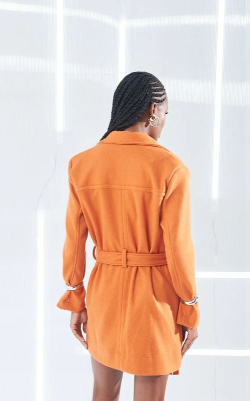 Comfy Coat with Ties - Open