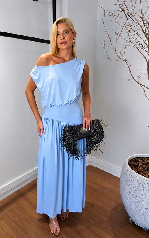 Maelle Dress Serenity Blue