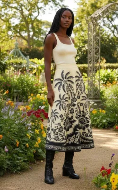 Guanacaste Midi Skirt - Farm