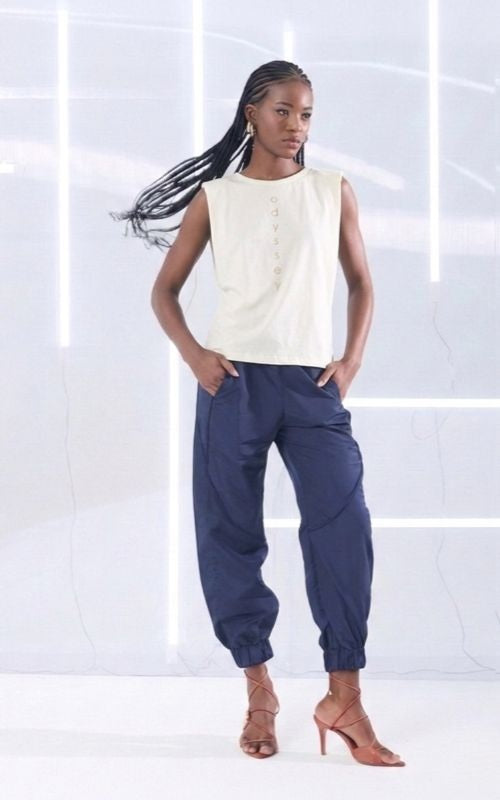 Sport Style Nylon Pants - Open