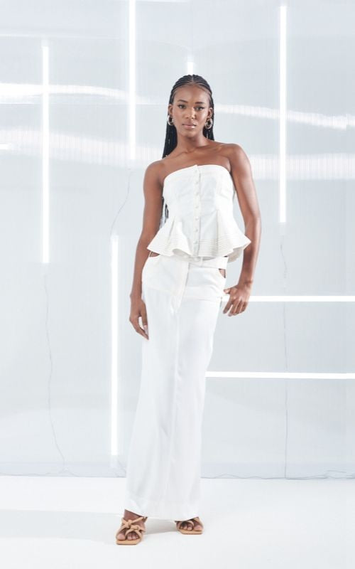 Maxi Skirt with Side Cutouts - Open