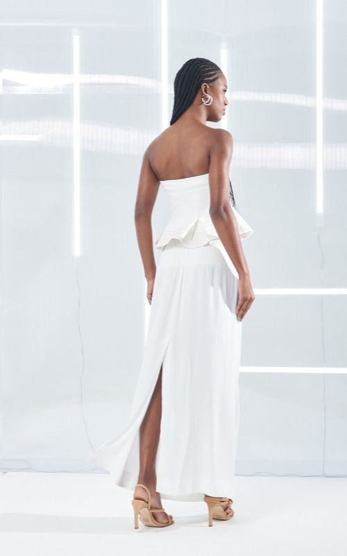 Strapless Twill Top - Open