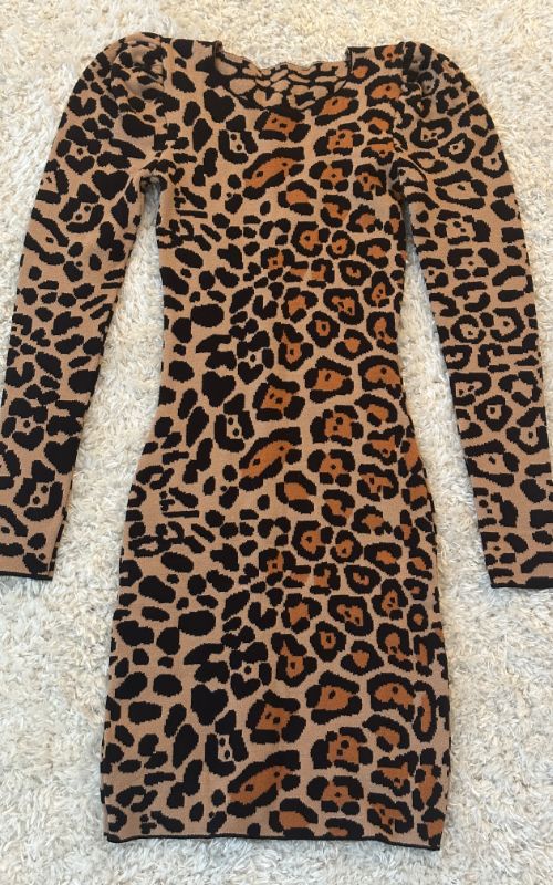 Animal Print Modal Dress - Only Size