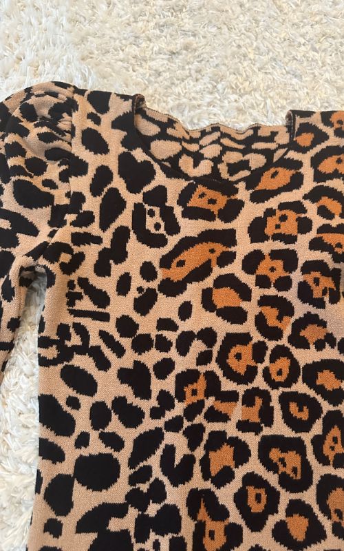 Animal Print Modal Dress - Only Size