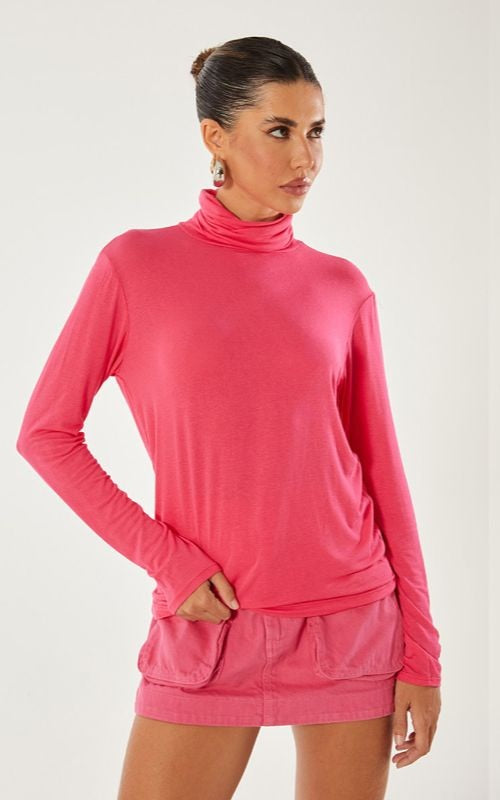 Comfy Turtleneck Blouse - Open