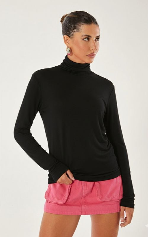 Comfy Turtleneck Blouse - Open
