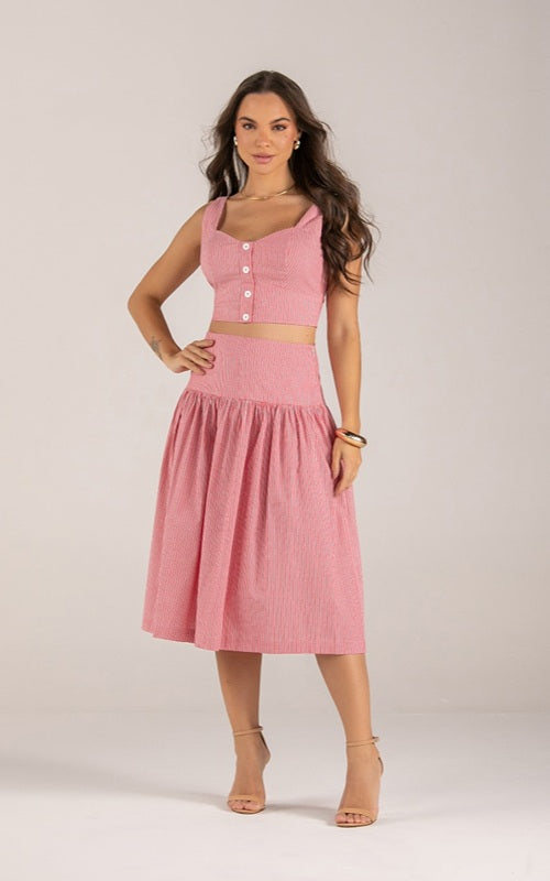 Stripes Set (Skirt + Cropped)