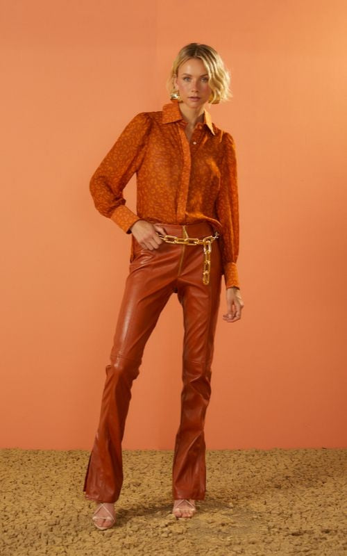 Flare Pants Brown - Isy