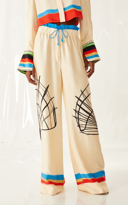 Seashell Clochard Wide Legs Pants - Open