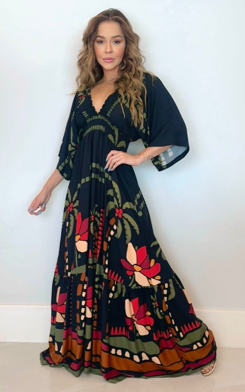 Butia Print Dress