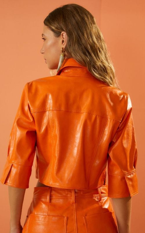 Cropped Jacket Orange - Isy