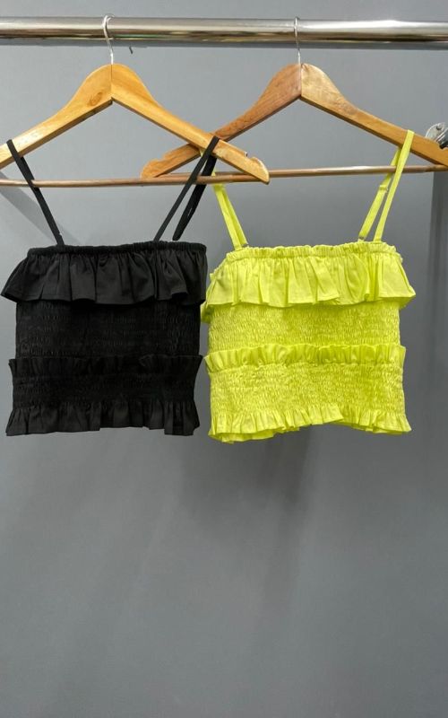 Samara Lastex Cropped Lime