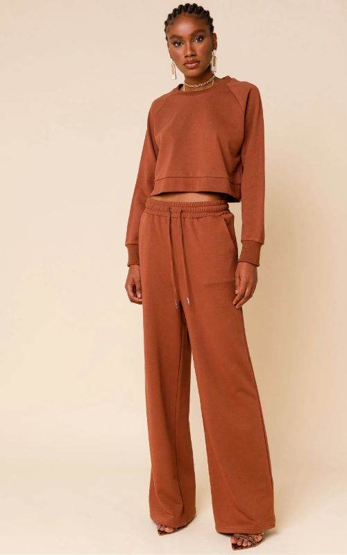 Set Cropped Sweatshirt + Pants